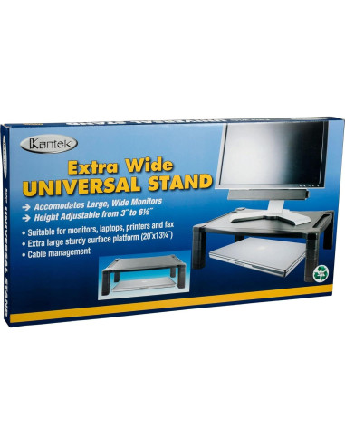 Soporte para Monitor Kantek MS500 Ajustable 50.8x33.7cm Negro