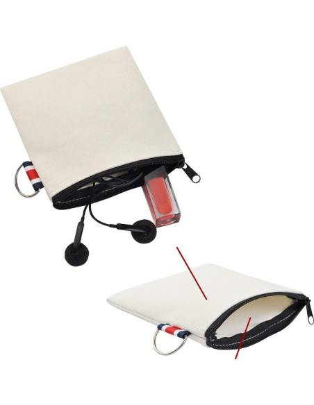 Paquete de 3 bolsas de lienzo con cremallera DraCra