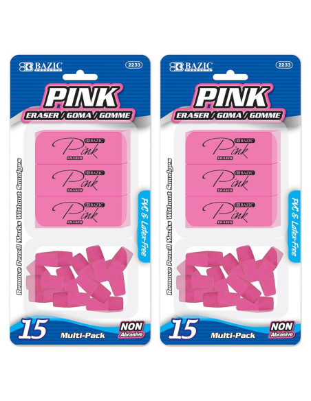 Borradores BAZIC en Bloque y Punta de Cincel - 2 Paquetes