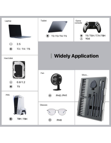 Juego de Destornilladores de Precisión AXTH 29 en 1 Ergonómico