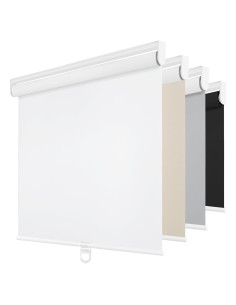 Persiana enrollable blackout ChrisDowa 55.88x182.88 cm blanca