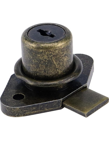 Cerradura de Gabinete Chinflly Bronce Antiguo 52x34mm