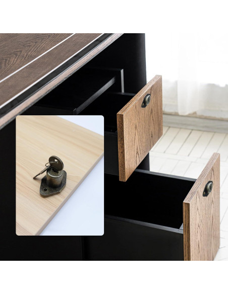 Cerradura de Gabinete Chinflly Bronce Antiguo 52x34mm Cerradura de Gabinete Chinflly Bronce Antiguo 52x34mm