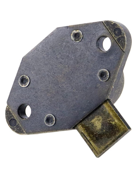 Cerradura de Gabinete Chinflly Bronce Antiguo 52x34mm Cerradura de Gabinete Chinflly Bronce Antiguo 52x34mm