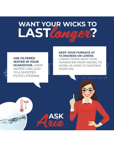 Filtro de Mecha Air Filter Factory 32-14911 para Humidificador - Paquete de 4