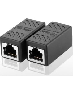 Conector Acoplador RJ45 FANTIA Cat6A 2 Pcs Extensión Ethernet 2