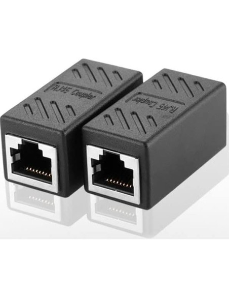 Conector Acoplador RJ45 FANTIA Cat6A 2 Pcs Extensión Ethernet