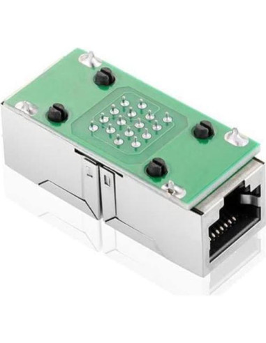 Conector Acoplador RJ45 FANTIA Cat6A 2 Pcs Extensión Ethernet