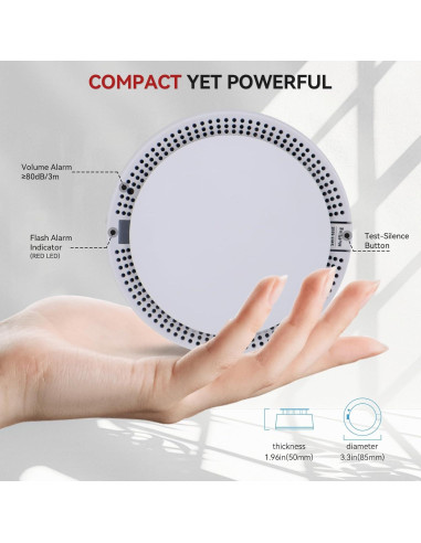 Detector de Humo WeGoIOT JTY-GW-YB010L con Batería de 10 Años