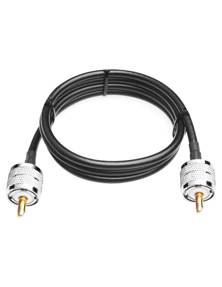 Cable Coaxial RG58 1M PL-259 Macho a Macho 50 Ohm