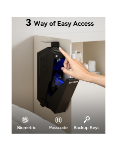 Caja Fuerte Biométrica SOOWAY para Pistolas - Acceso Rápido 2