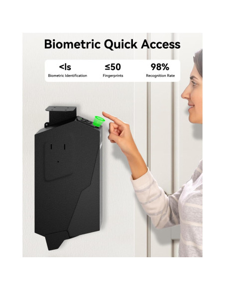 Caja Fuerte Biométrica SOOWAY para Pistolas - Acceso Rápido Caja Fuerte Biométrica SOOWAY para Pistolas - Acceso Rápido