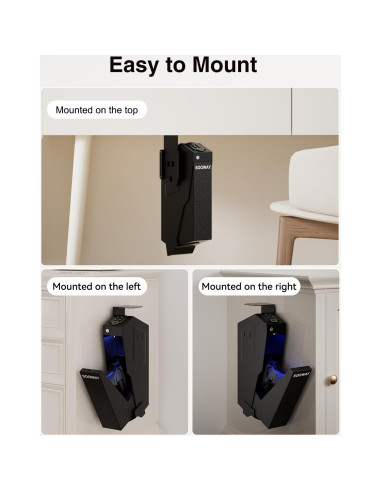 Caja Fuerte Biométrica SOOWAY para Pistolas - Acceso Rápido