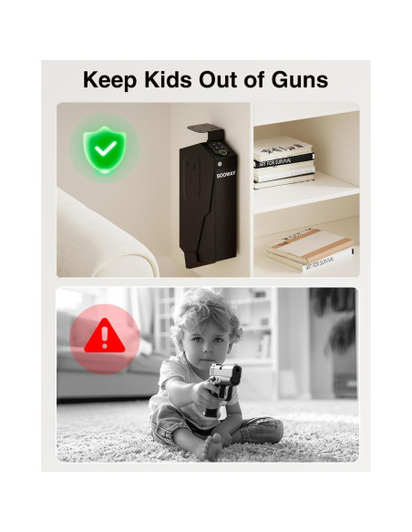 Caja Fuerte Biométrica SOOWAY para Pistolas - Acceso Rápido Caja Fuerte Biométrica SOOWAY para Pistolas - Acceso Rápido