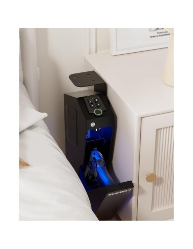 Caja Fuerte Biométrica SOOWAY para Pistolas - Acceso Rápido