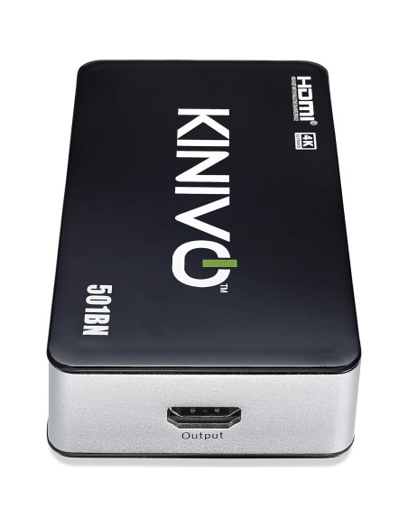 Interruptor HDMI 4K Kinivo 501BN 5 Puertos con Control Remoto