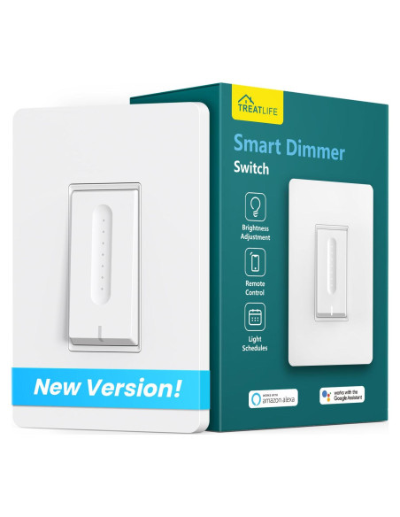 Interruptor Regulador Inteligente TREATLIFE WiFi 2.4GHz Luz