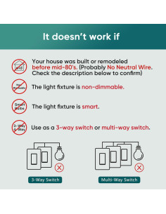 Interruptor Regulador Inteligente TREATLIFE WiFi 2.4GHz Luz 2
