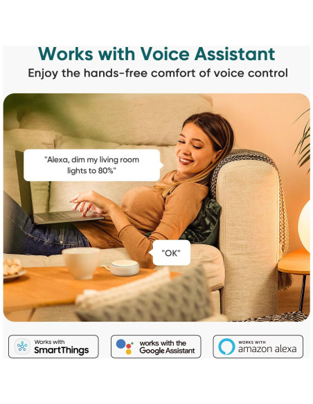 Interruptor Regulador Inteligente TREATLIFE WiFi 2.4GHz Luz