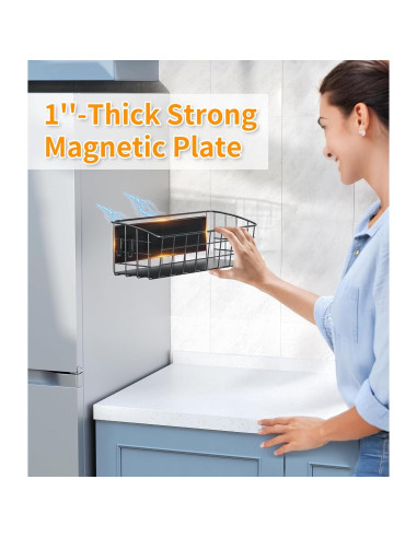 Estante Magnético PrimZooty para Especias - 4 Ganchos, 4.54 kg