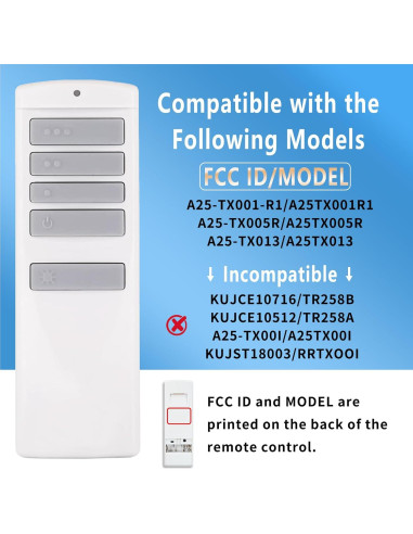 Control Remoto Universal para Ventilador de Techo Harbor Breeze RC-92T