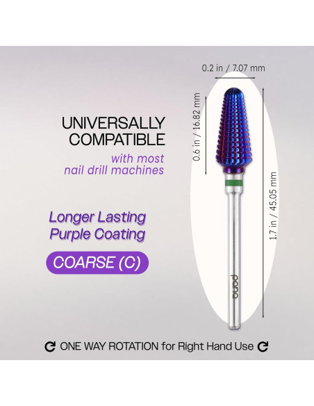 Broca Tornado PANA 3/32" Carburo Púrpura Grueso - C