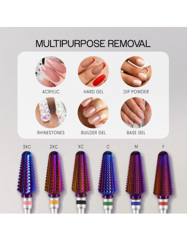 Broca Tornado PANA 3/32" Carburo Púrpura Grueso - C