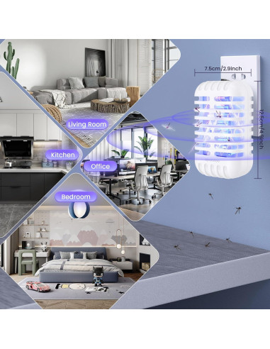 Trampa de Insectos Eléctrica Tiptop Home 314C 2 Piezas 2W