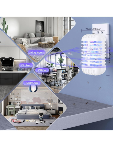 Trampa de Insectos Eléctrica Tiptop Home 314C 2 Piezas 2W