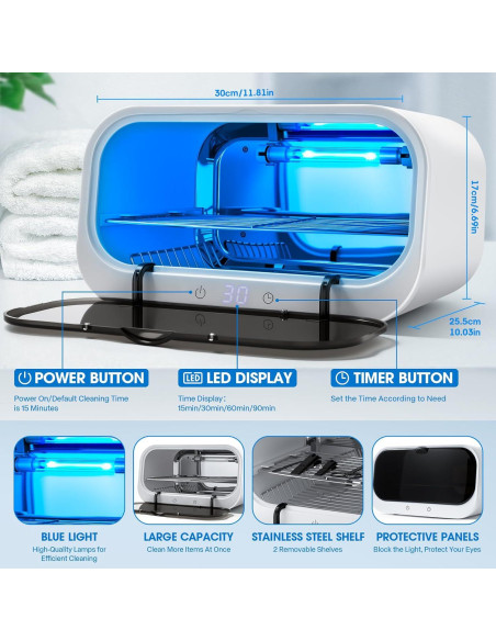 Esterilizador de Herramientas Shmian 12L Doble Capa 360