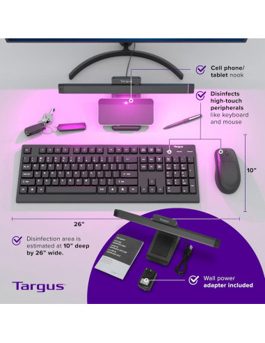Luz de Desinfección UV-C LED Targus AWV339TT - 1.05 kg