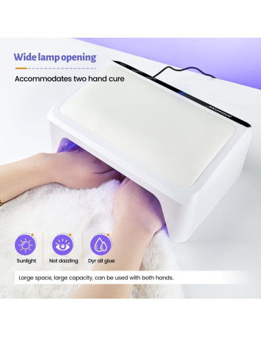 Lámpara de Uñas Profesional JODSONE 72W con Almohadilla