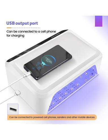 Lámpara de Uñas Profesional JODSONE 72W con Almohadilla