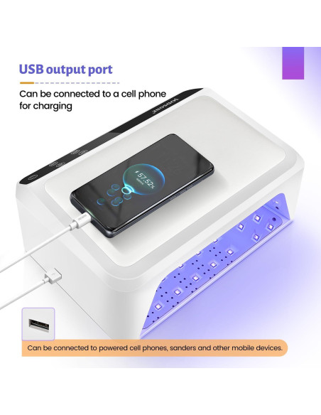 Lámpara de Uñas Profesional JODSONE 72W con Almohadilla