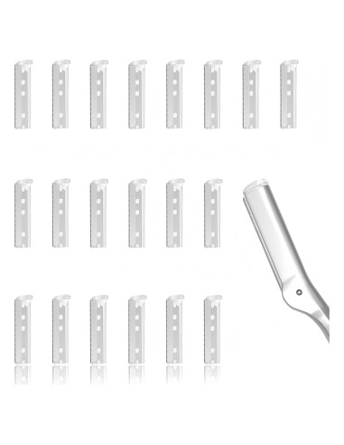 20 Cuchillas de Cejas LuottsCare para Dermaplaning Mujeres