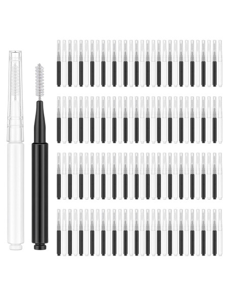60 Micro Cepillos de Cejas y Pestañas LXUEJIE - Reutilizables