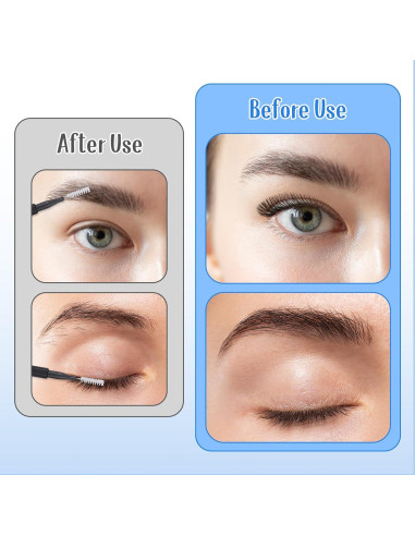 60 Micro Cepillos de Cejas y Pestañas LXUEJIE - Reutilizables