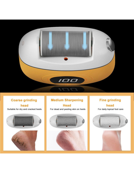 Pulidor Eléctrico de Pies FOTN DDMJJ USB Recargable Naranja