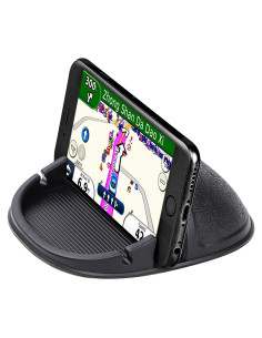 Soporte para teléfono celular de automóvil Chirsfly negro antideslizante