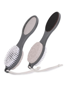 Limpiador de Pies 4 en 1 BTYMS - Lima, Raspador, Cepillo y Piedra Pómez