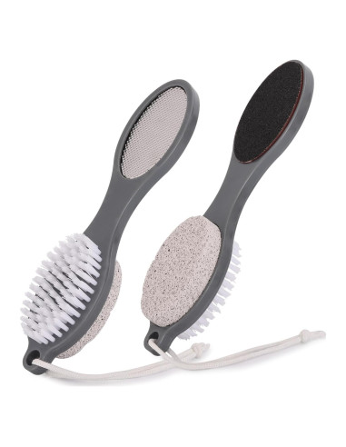 Limpiador de Pies 4 en 1 BTYMS - Lima, Raspador, Cepillo y Piedra Pómez