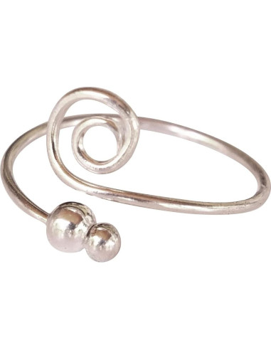 Anillo Ajustable de Plata de Ley 925 para Dedo del Pie - Joyería MiYa