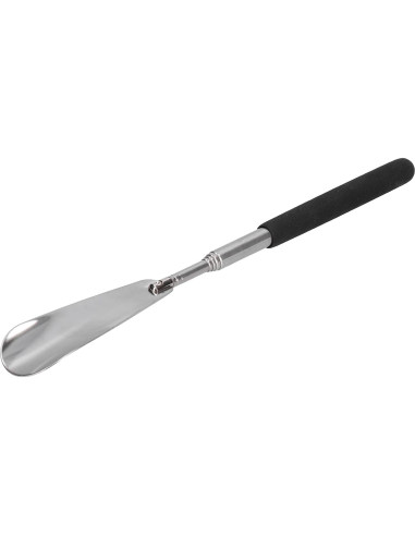 Cuchara para zapatos extensible Akozon, acero inoxidable, 30 cm