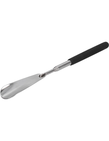Cuchara para zapatos extensible Akozon, acero inoxidable, 30 cm