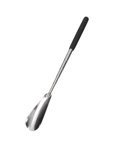 Cuchara para zapatos extensible Akozon, acero inoxidable, 30 cm