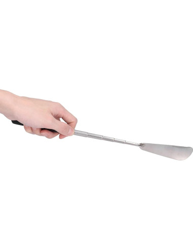 Cuchara para zapatos extensible Akozon, acero inoxidable, 30 cm