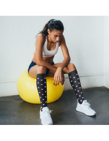 Calcetines de Compresión Doble Pareja 6 Pares Unisex 20-30 mmHg