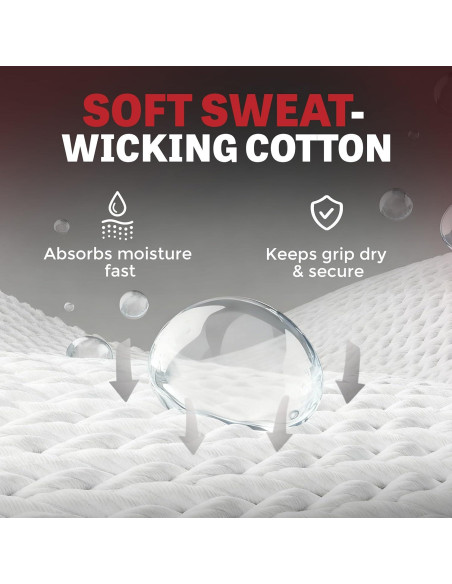 Muñequera de Gimnasia Reisport - Protección Unisex Blanca