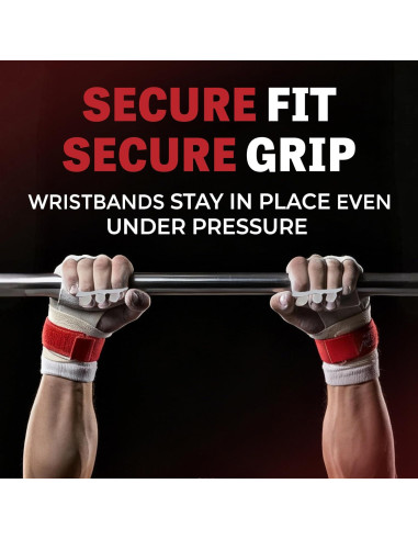 Muñequera de Gimnasia Reisport - Protección Unisex Blanca