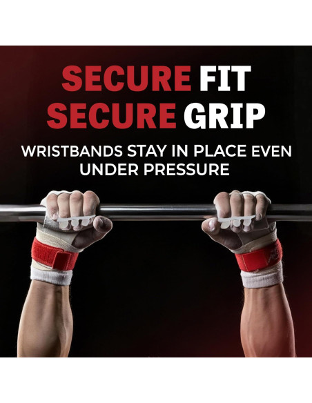 Muñequera de Gimnasia Reisport - Protección Unisex Blanca